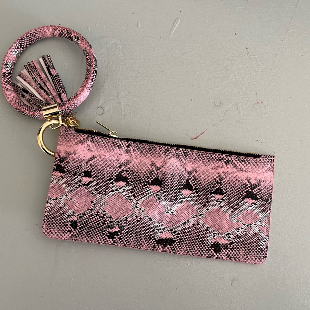 Pink Wrist Pouch